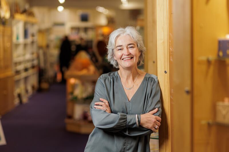 Martina Hamilton, owner of The Cat and the Moon jewellery and Irish craft shop in Castle Street, Sligo. Photograph: James Connolly
