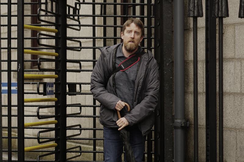 Jogger Karl Leonard, of Balglass Road, Howth, privately prosecuted e-bike rider Stephen Dunne, of Russell’s Terrace, Kettles Lanes, Drynam Hall, Swords, for careless driving after suffering a broken leg. Photograph: Tom Tuite