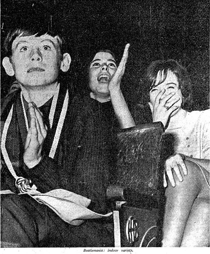 Fans in the auditorium of the Adelphi Cinema for the Beatles in Dublin, November, 1963. Photograph: The Irish Times