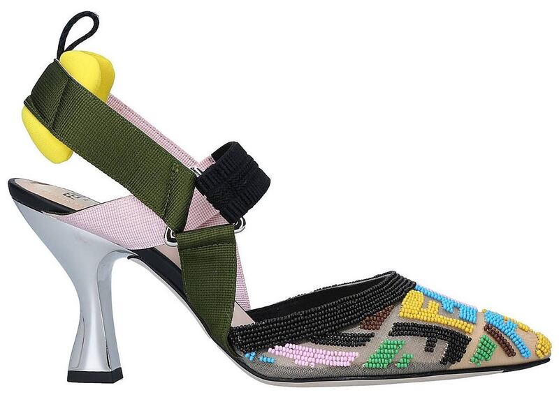 Fendi Colibri multi-beaded slingbacks (€950) at Brown Thomas