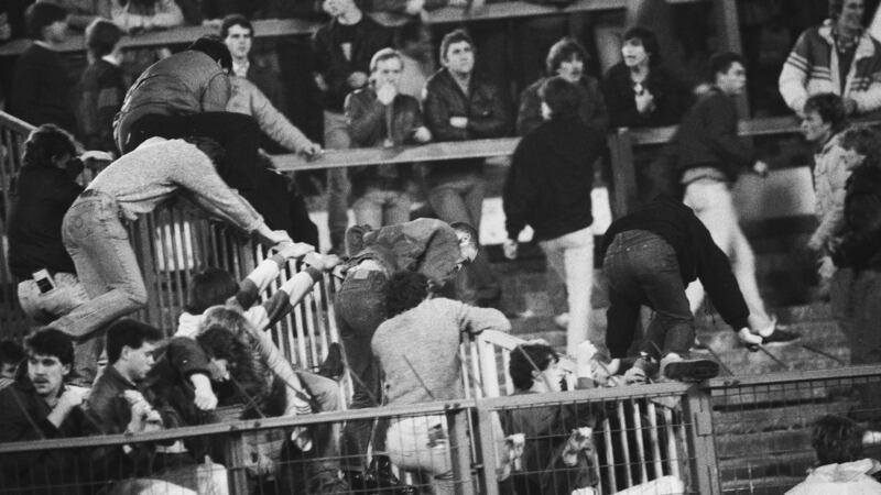 Crowd trouble at Stamford Bridge in 1985. File photograph: Getty Images