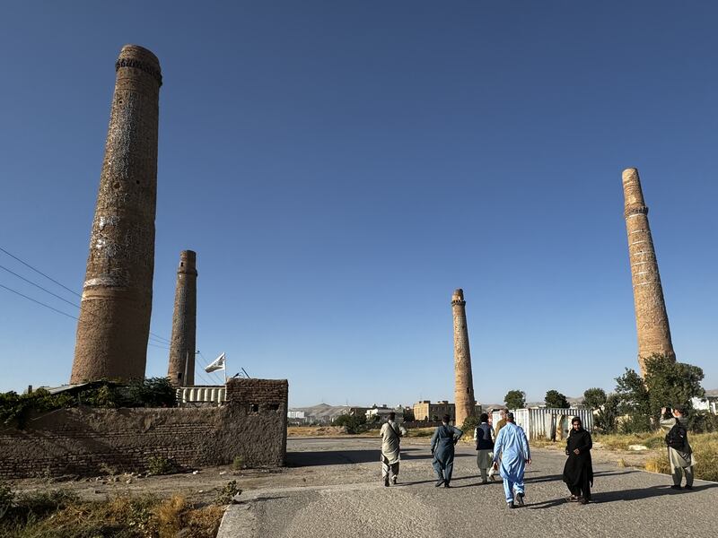 The Musallah Minarets in Herat, Afghanistan. Photograph: François Lochon/Gamma-Rapho via Getty Images