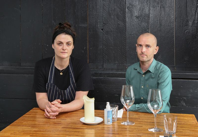 Co-owners Alice Jary and Richard Kennan in Rúibín Bar and Restaurant at Dock Road in Galway city. Photograph: Joe O’Shaughnessy 