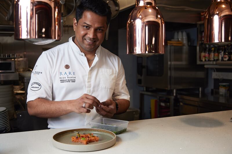 Rare executive head chef Meeran Manzoor. Photograph: Miki Barlok