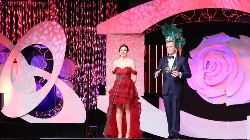 Brianna Parkins with Dáithí Ó Sé. “I worried, and still worry, that I ‘made a holy show’ of my parents, my grandmother and my extended family in Ireland.”