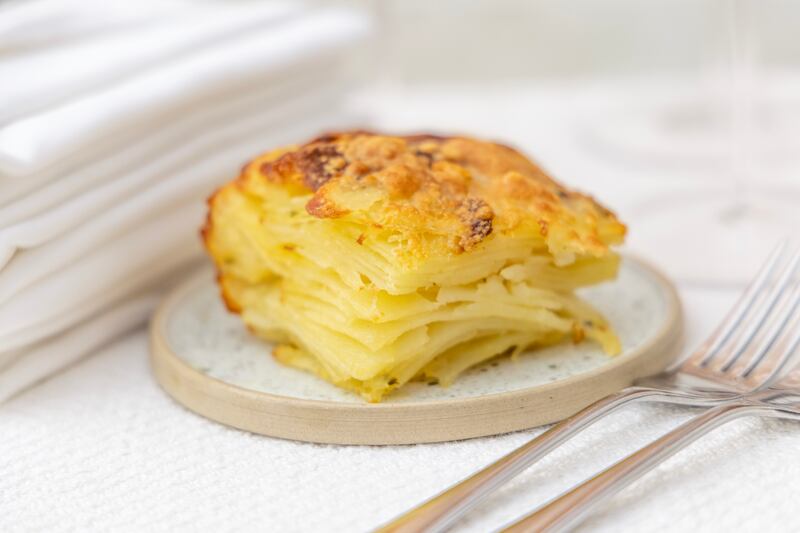 Potato dauphinois by Grainne O Keefe. Photograph: Harry Weir