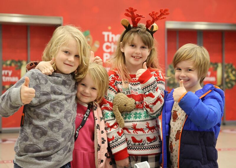 Home from Nashville were cousins Wolfe Lindsey (7) and his sister Odette (5) with cousins Annalise and Alex Lonergan.  Photograph: Nick Bradshaw for The Irish Times

