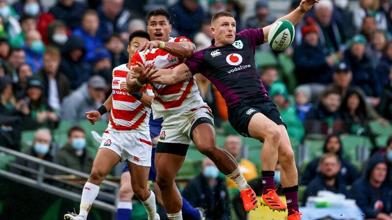 Andrew Conway is yet to feature against the All Blacks. Photograph: Gary Carr/Inpho