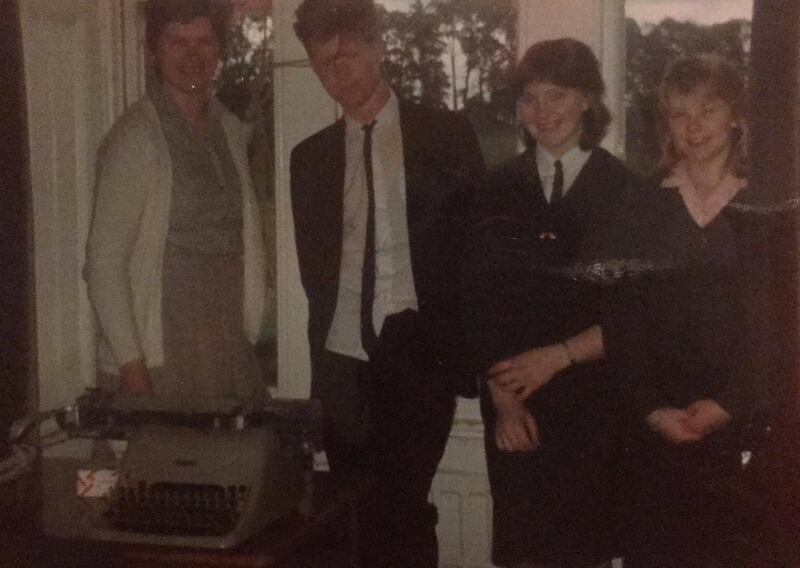 Martin Doyle with his German class in Banbridge Academy in c1985.