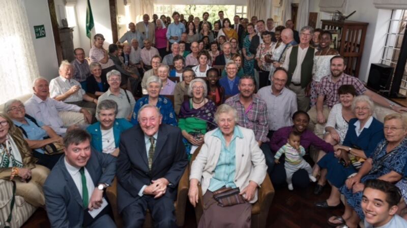 Members of the Irish community at a 1916 commemoration at the Irish Embassy in Nairobi in April 2016