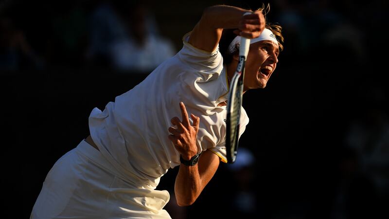 Alexander Zverev: Nicknamed Sacha, the 6ft 6in right hander from Hamburg is ranked five in the world and seeded six for this year’s tournament.  Photograph:  Shaun Botterill/Getty Images