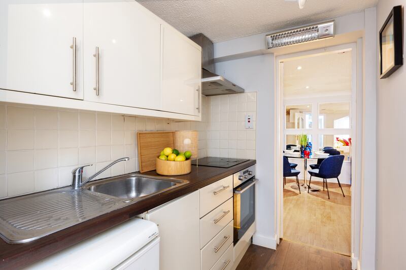 Kitchen of the downstairs apartment 