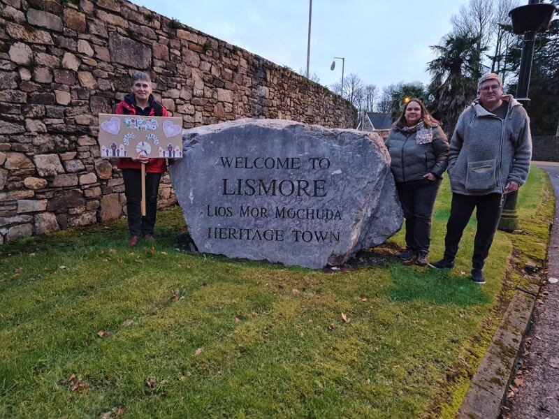Lismore For All members: Jane Jermyn, Fran Wadephul and Brian Rooney prepare to welcome asylum seekers. Photograph: Barry Roche