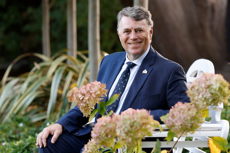 Dennis King, the Canadian ambassador to Ireland, in the garden of his residence in Dublin. Photograph: Nick Bradshaw