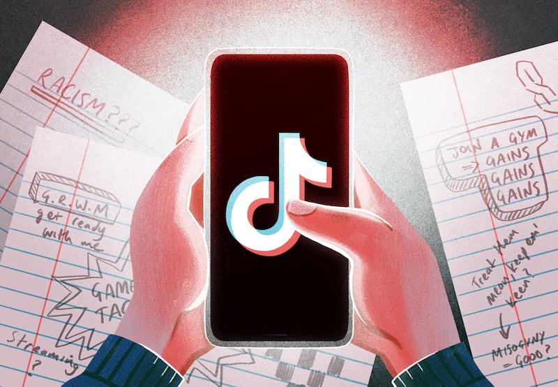 Those allowed phones in their rooms admit to staying up late scrolling, sometimes all night. Illustration: Conor Merriman