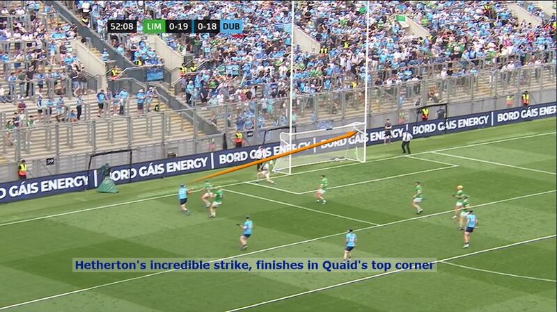 John Hetherton's wonderful goal put Dublin back in front after a push by Limerick
