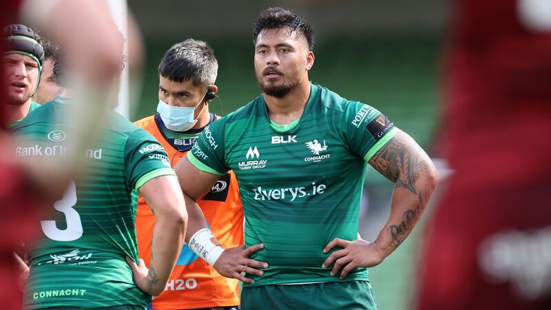 Abraham Papali’i needs to fill the void left by Colby Fainga’a’s departure at Connacht. Photograph: Billy Stickland/Inpho