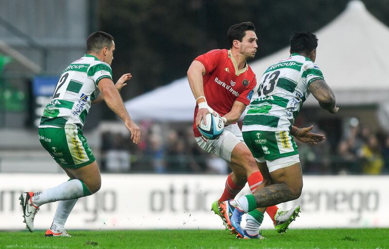 Munster’s Joey Carbery. Photograph: Luca Sighinolfi/Inpho