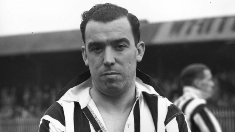 England international and former Everton footballer Dixie Dean in his Notts County strip in 1938. Photo: Keystone/Getty Images