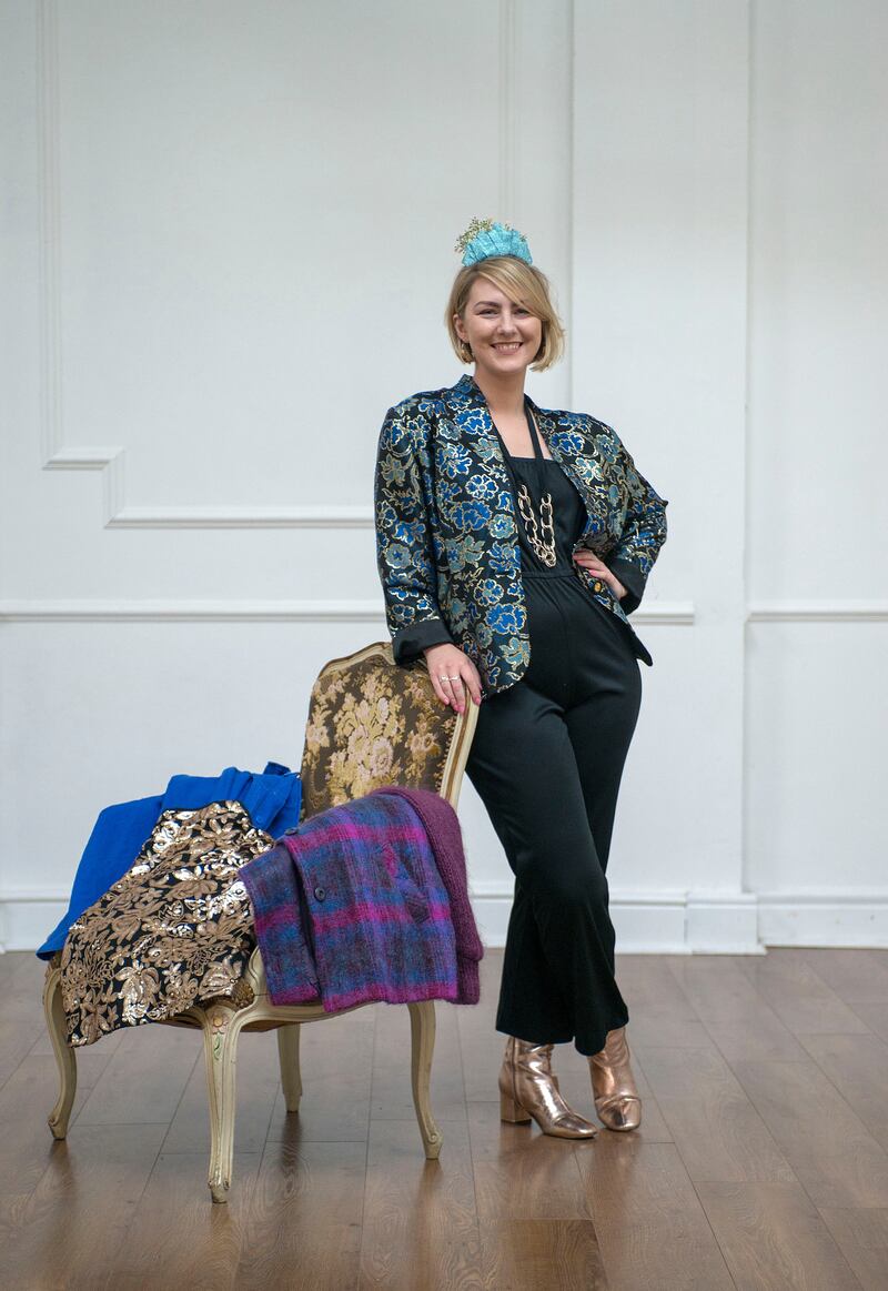 Clodagh Kelly wearing vintage and second hand clothes. Photograph: Dave Meehan