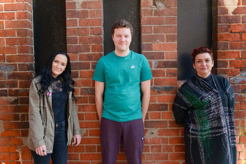 Playwright Fionnuala Kennedy, actor Conor J Maguire and director Emma Jordan.