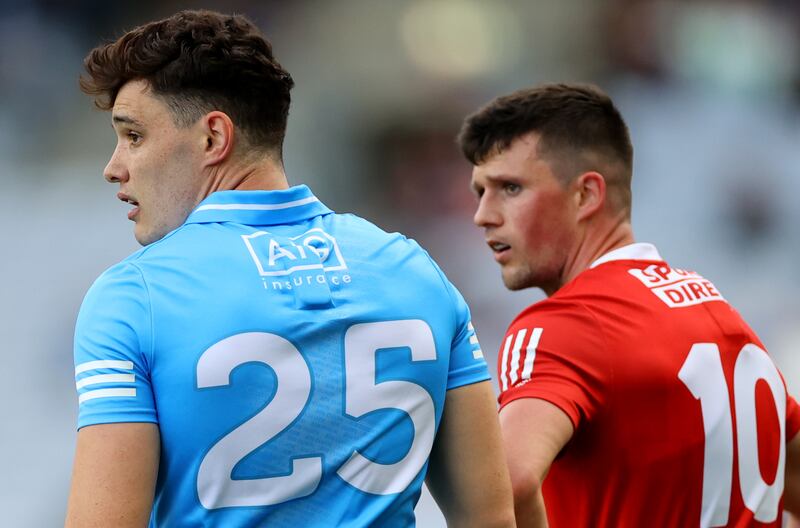 Eoghan O'Donnell on his Dublin football debut against Cork this summer. Photograph: James Crombie/Inpho