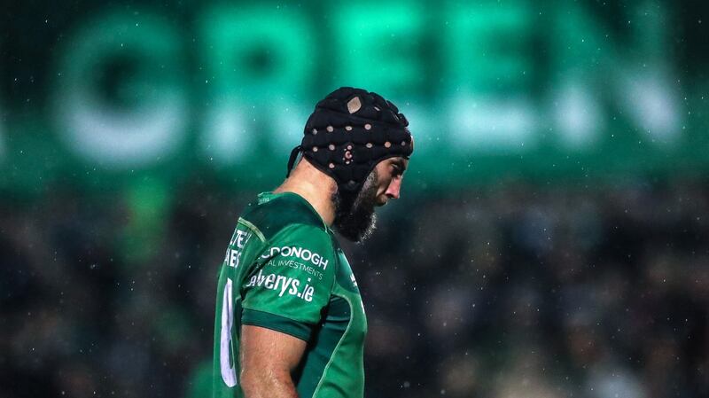 In the last four seasons, John Muldoon played 107 out of Connacht’s 117 matches. Of those, he started 96, completing 80 minutes a total of 73 times. Photograph: James Crombie/Inpho