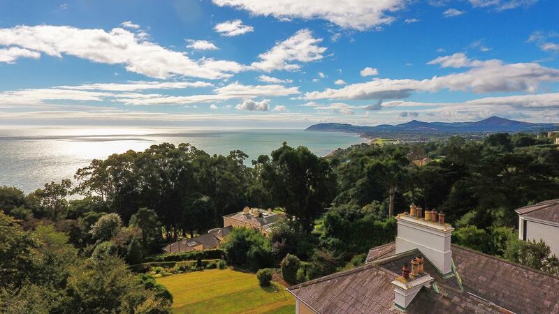 The main bedroom has  views stretching from Howth across to Bray