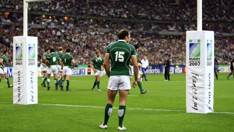 Girvan Dempsey during the 2007 Rugby World Cup. Photograph: Eddy Lemaistre/Getty