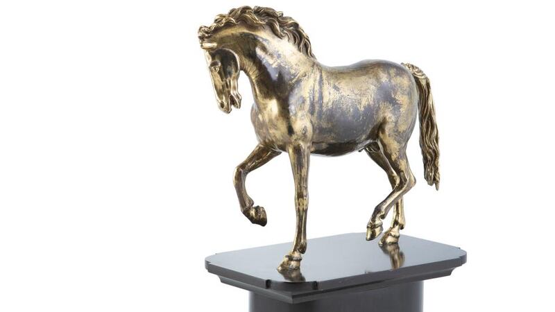 Detail of pacing horse (Lot 303, €3,000-€5,000)