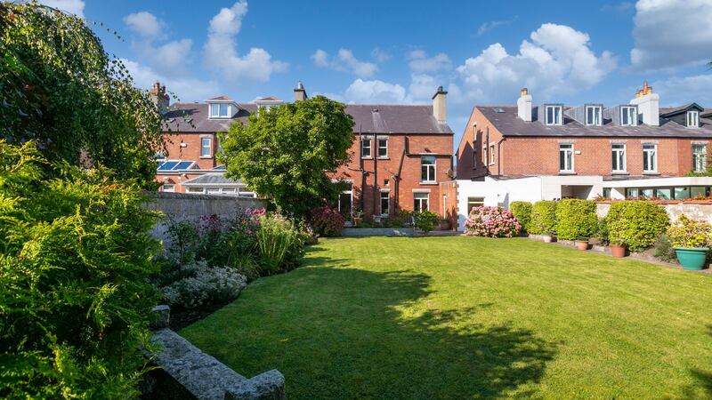 The rear garden  is more than 100ft long