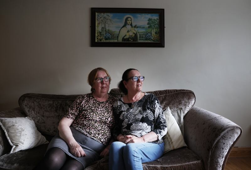 Patsy and Jean Canavan were young girls when in 1969 their family home was burned out along with other houses on the street. Photograph: Bryan O’Brien