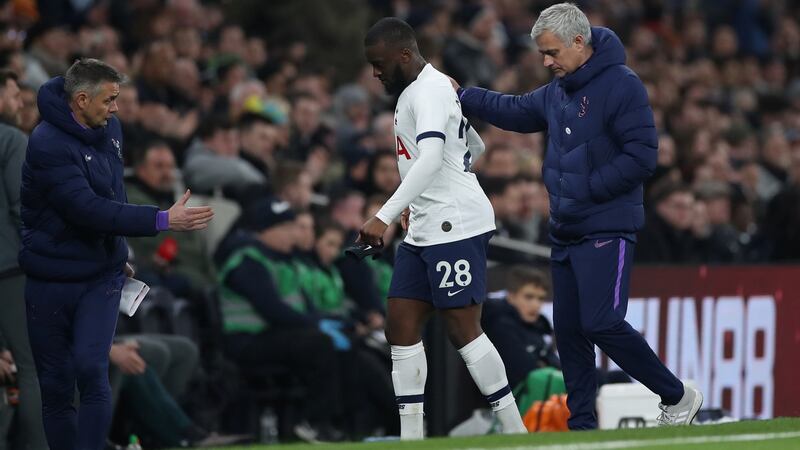 Mourinho substitutes Ndombele. Photo: David Klein/Reuters
