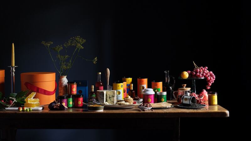 The Lismore Food Company’s new range of hat box hampers. Photograph: Simon Watson