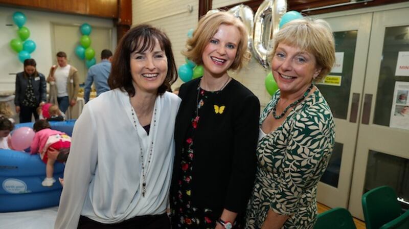Ann Fergus, manager labour ward, Paula Barry, research midwife, and  Ruth Banks, clinical skills facilitator in the Coombe.