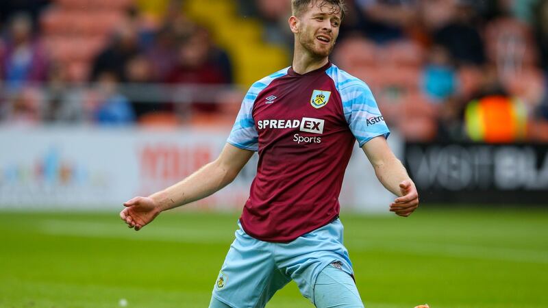 Nathan Collins could make a first Premier League appearance for Burnley. Photo: Alex Dodd - CameraSport via Getty Images