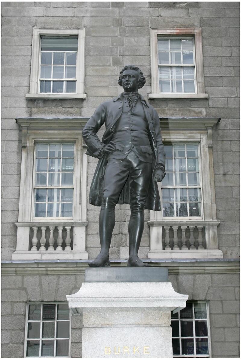 Edmund Burke: the political philosopher is one of the founding fathers of modern conservatism. Photograph: Brenda Fitzsimons