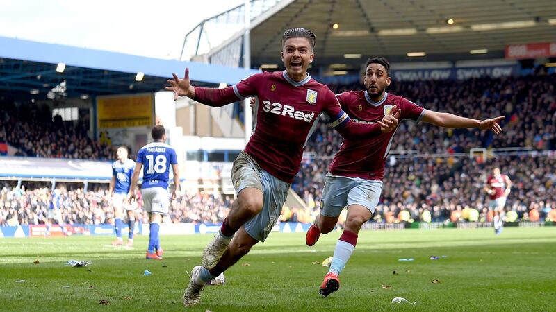 Jack Grealish has recently signed a new contract with boyhood club Aston Villa. Photograph: Nathan Stirk/Getty