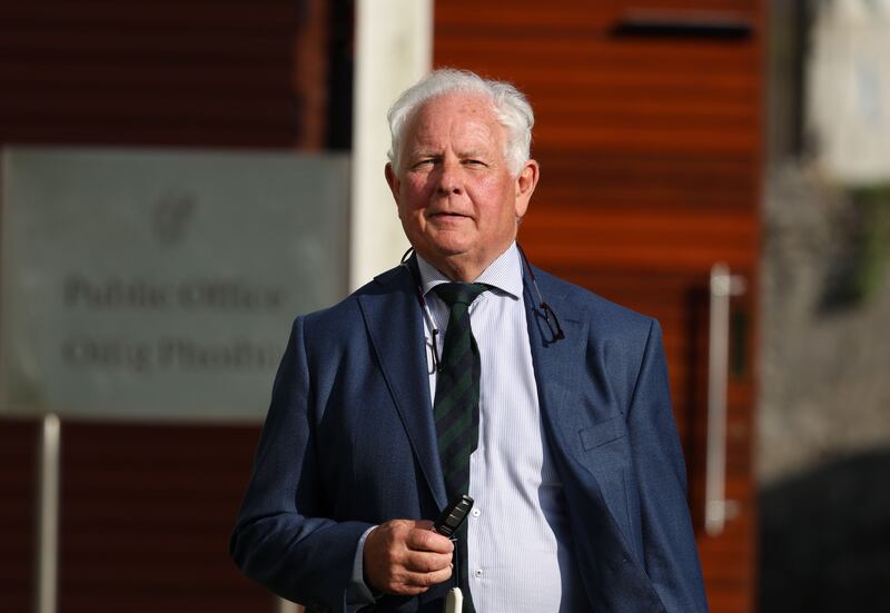 Coroner Raymond Mahon leaving Tullamore  Coroner's Court after the inquest into the death of Joseph Grogan. Photograph: Colin Keegan/Collins Dublin