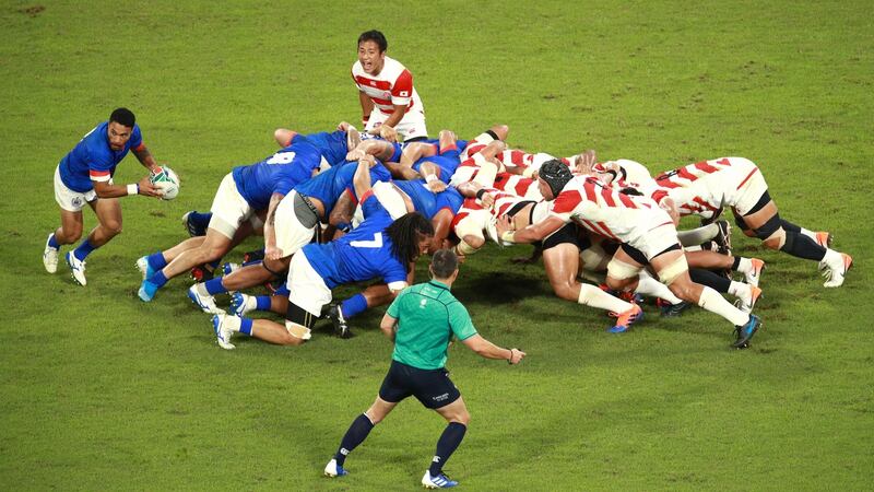 Samoa put it up to the hosts but Japan are now in the driving seat in Pool A. Photo: Adam Pretty/Getty Images