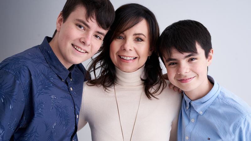 Ollwyn Moran with Matthew and Alex