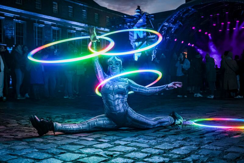 Broken Theatre Company performs at NYF Dublin. Photograph: Allen Kiely/Fáilte Ireland