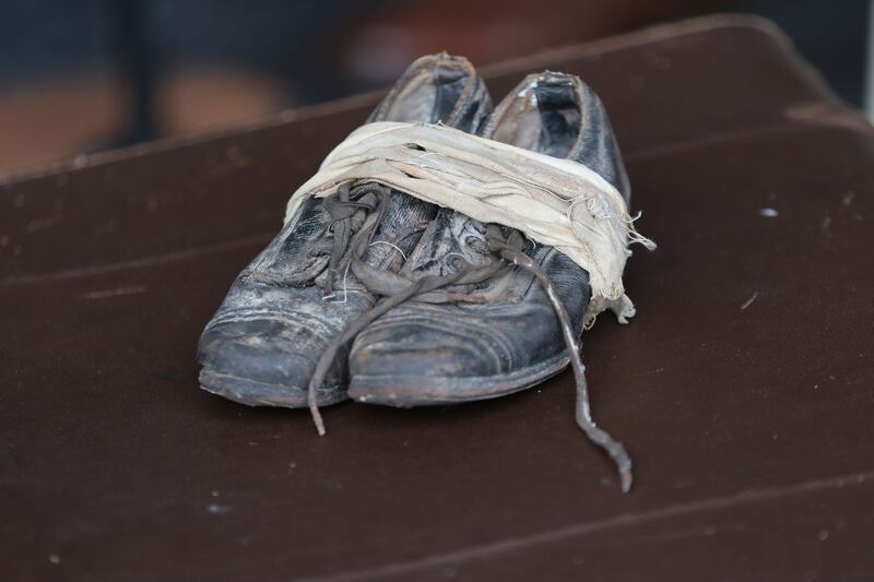 Shoes worn during the Famine