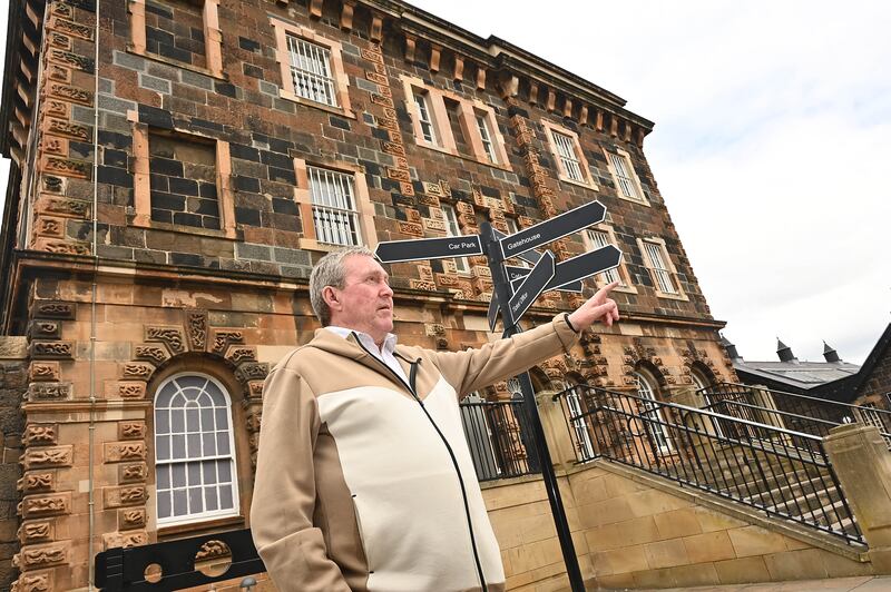 Joe Doherty outside the former Crumlin Road Gaol in north Belfast