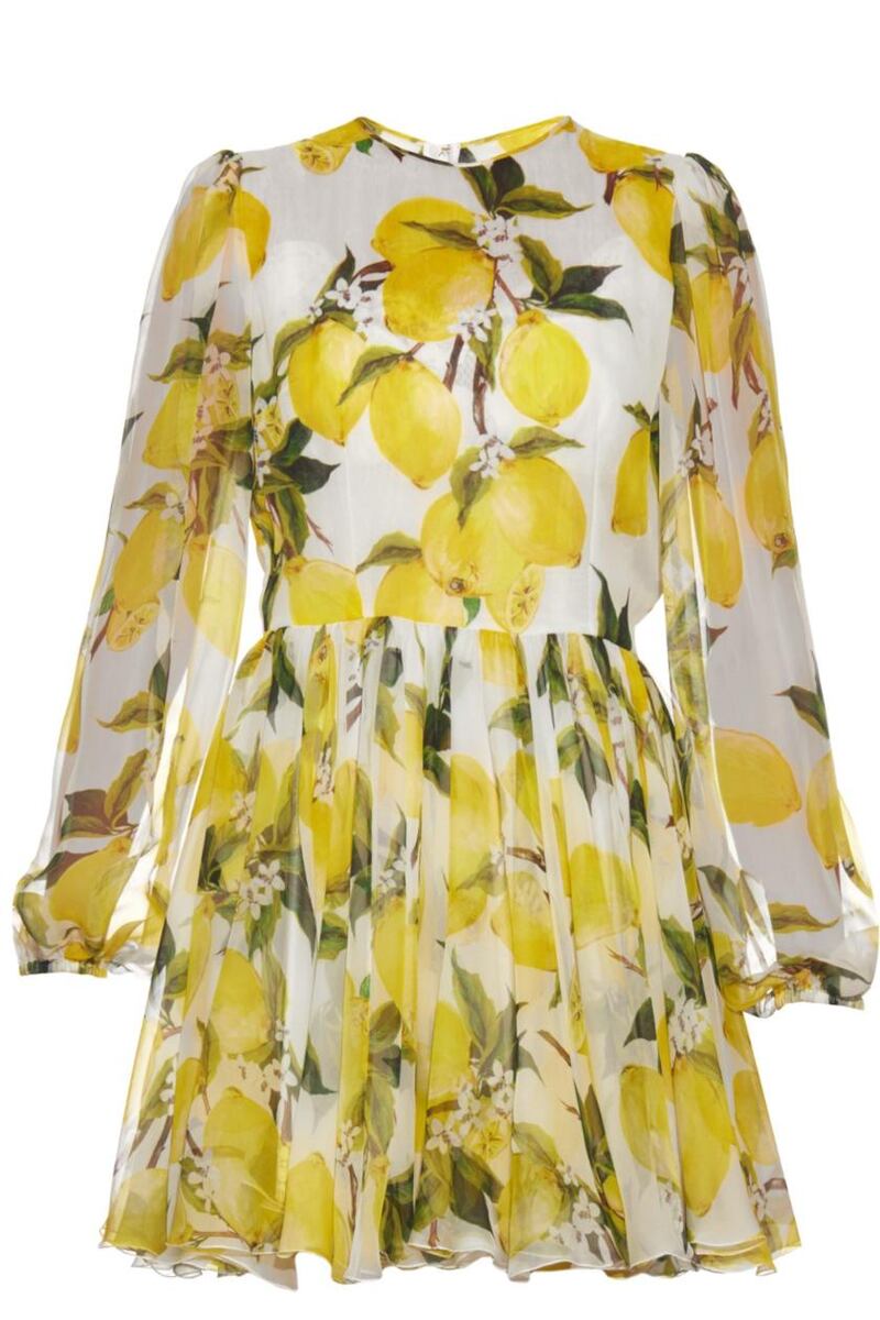 Silk chiffon dress for €1,125 from Dolce and Gabbana