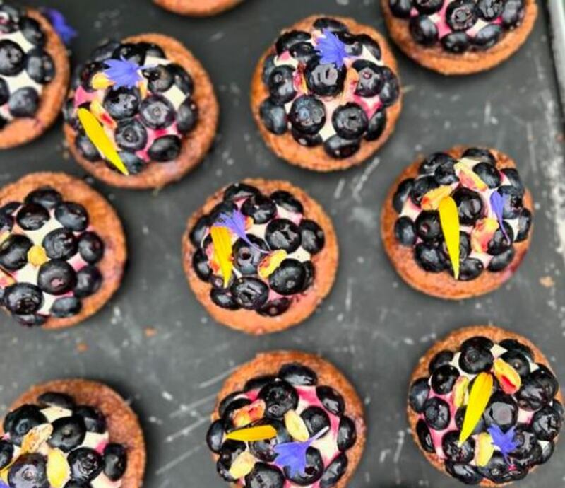 Blueberries on rye Breton shortcake. Photograph: Ursa Minor/Instagram