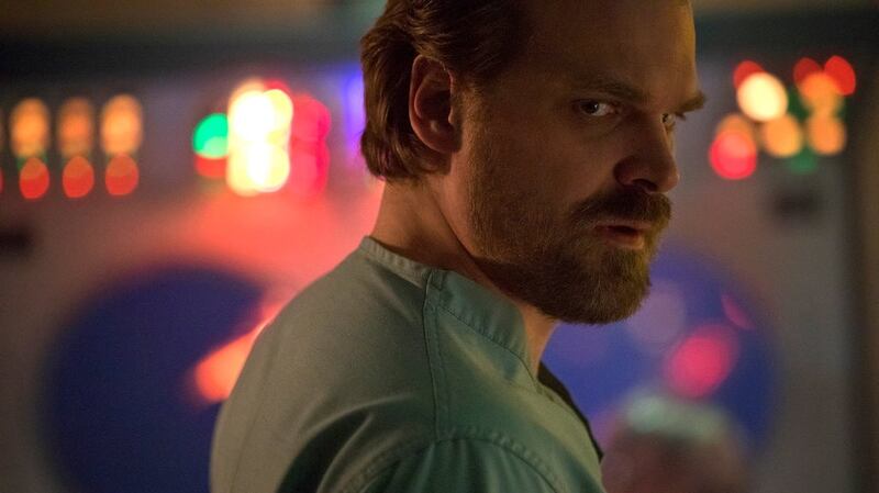 David Harbour in Season 2 of Stranger Things. Photograph: Netflix