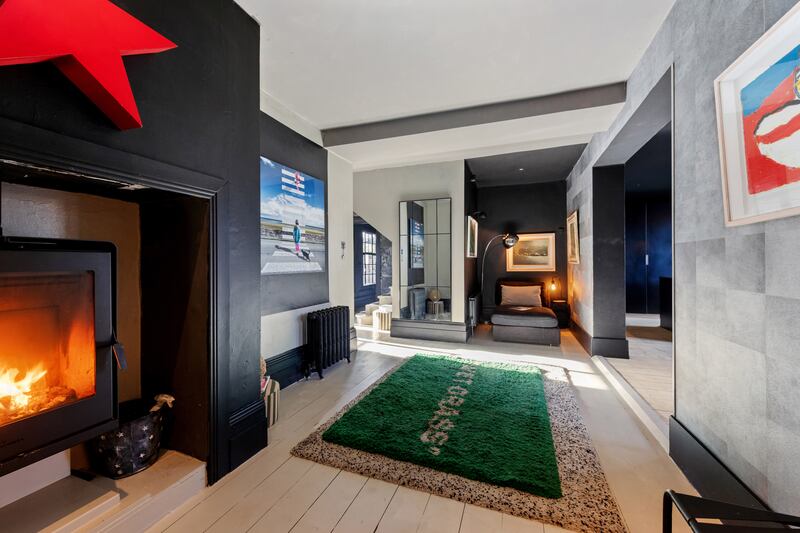 The front hall itself is a room