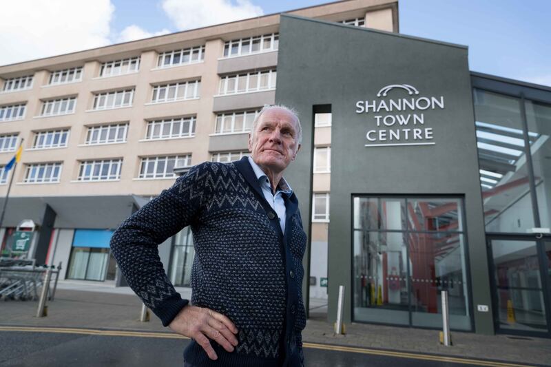 Derek Clune at Shannon Town Centre. Photograph: Eamon Ward