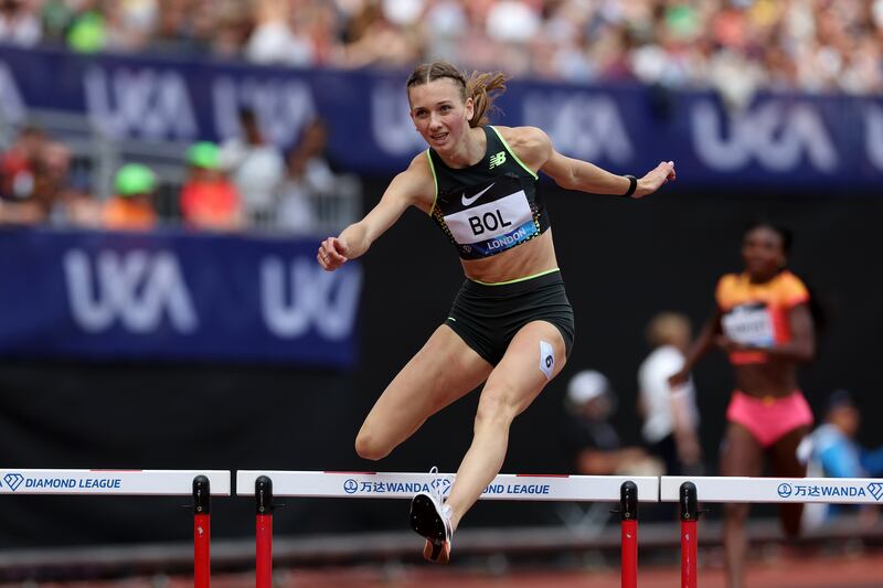 Femke Bol of the Netherlands will be prioritising the individual 400m hurdles at the Olympic Games. Photograph: Michael Steele/Getty Images